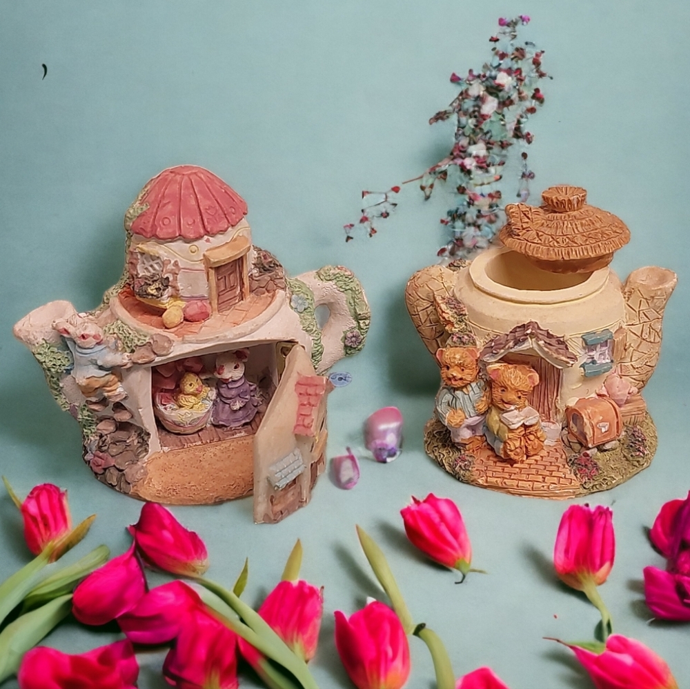 Teapot Little Critter House Collection - Set of 2 - Picture 1 of 9